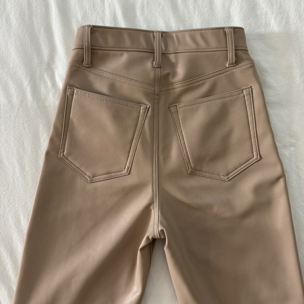 Abercrombie 90’s Straight Leather Pants 00R - Picture 3 of 7